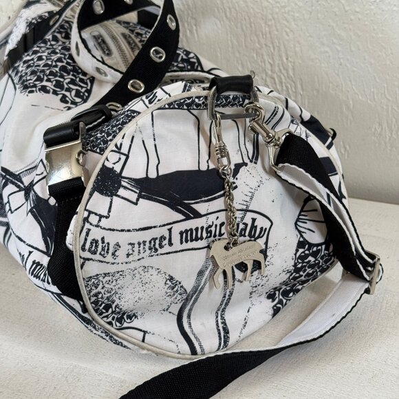 Vintage Gwen Stefani LeSportsac L.A.M.B Graphic Nylon Duffle Shoulder Bag Y2K - Picture 4 of 13